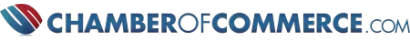 Chamberofcommerce.com logo with a red and blue swirl icon and dark blue text.