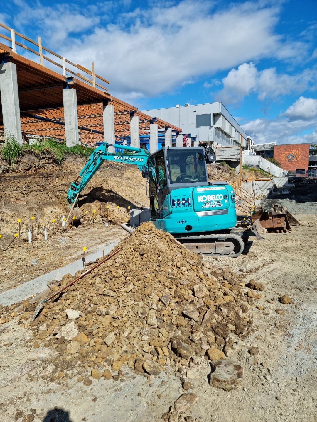 Excavator At Work
