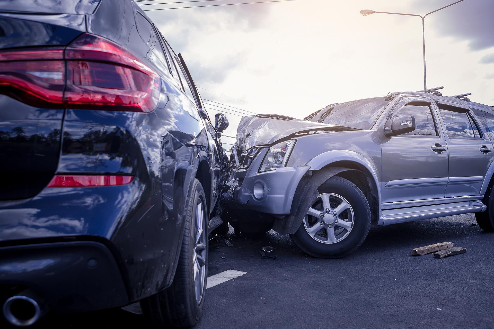 A car crash. A car crash.