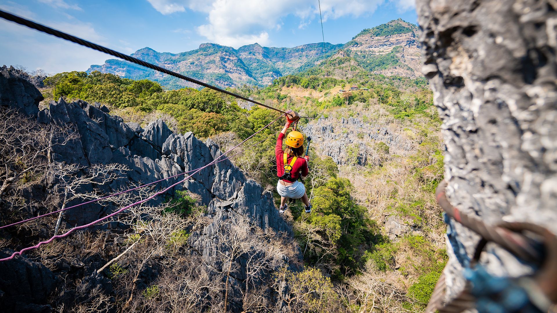 Ziplining