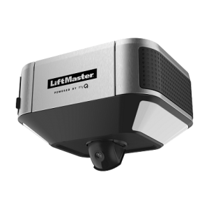 LiftMaster garage door opener in silver and black