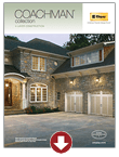 COACHMAN Collection brochure cover showing a stone house with garage at dusk