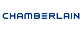 Chamberlain logo in blue text on a white background