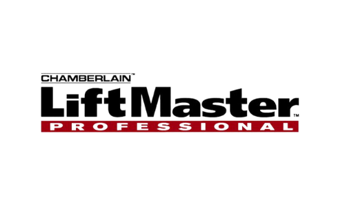 Chamberlain LiftMaster Professional logo in black, red, and white