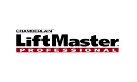 Chamberlain LiftMaster Professional logo in black, red, and white