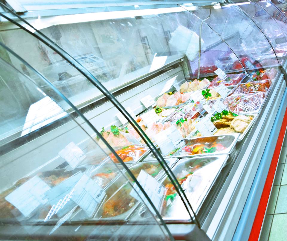 Banco frigo per negozi di alimentari