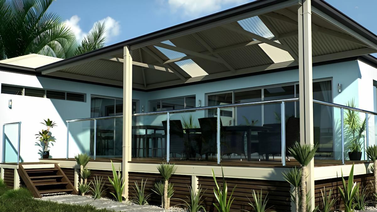 A House With a Covered Porch and a Glass Railing — Downright Carpentry in Miles End, QLD