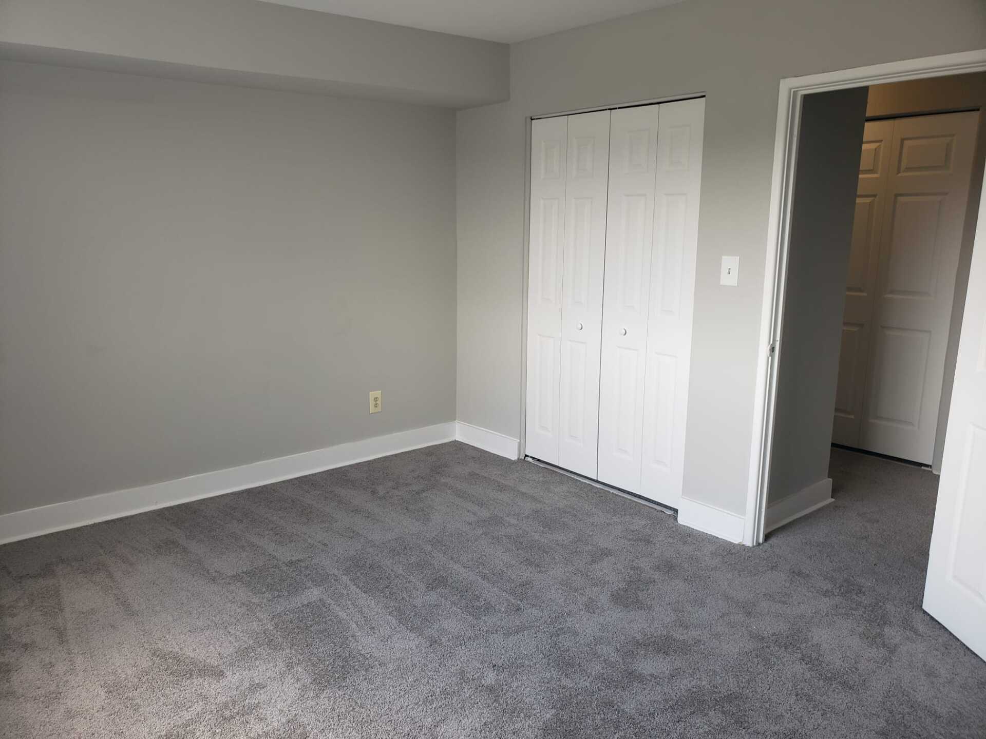 Bedroom with closet