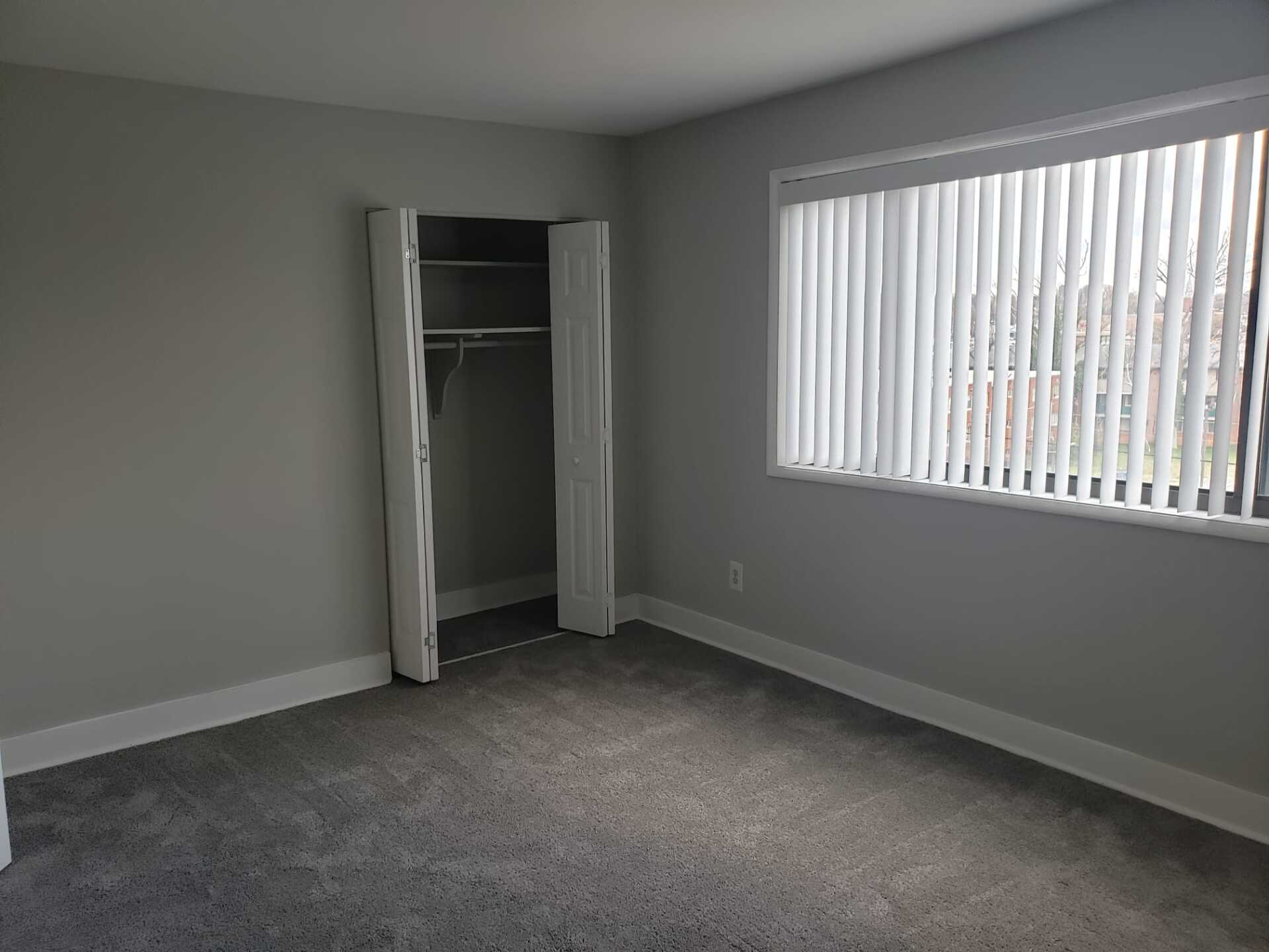Bedroom with closet