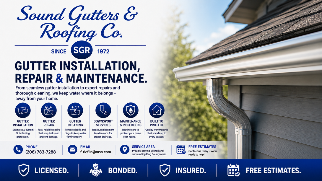 Sound Gutters & Roofing Co. Sound Gutters & Roofing Co.
