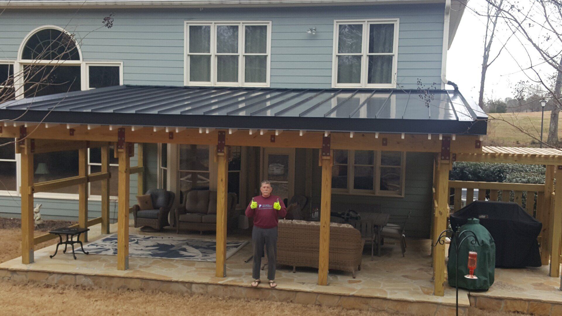 Porch Roof Installation — Phoenix, AZ — Halo Metal Roofing
