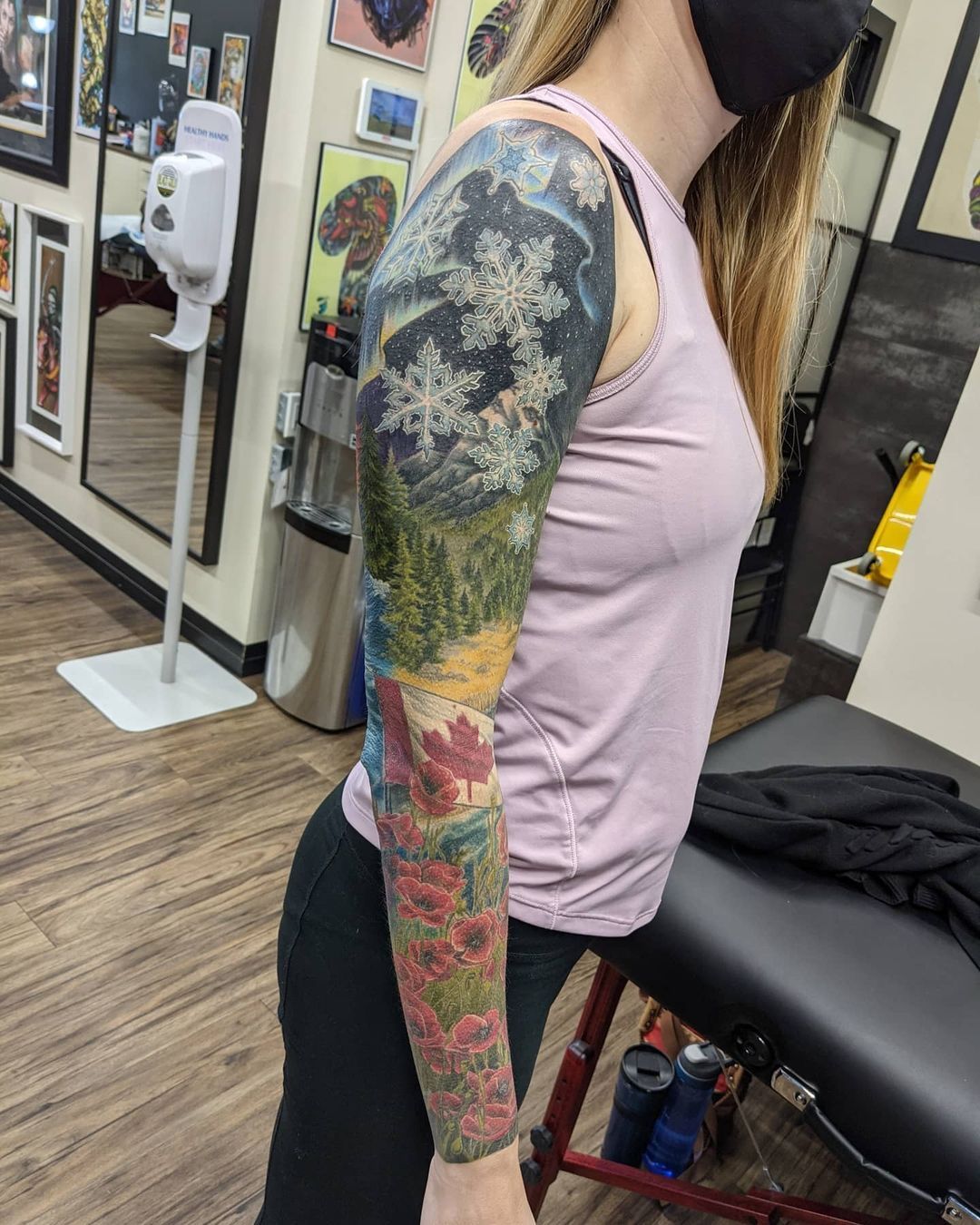 Nature Scenery Tattoo by Kevin Sherritt at Black Gold Tattoo Co in Edmonton Alberta Canada