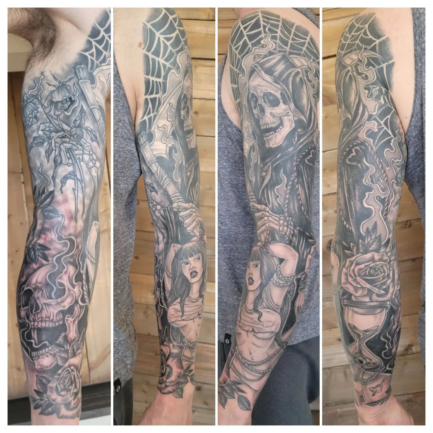 Reaper Tattoo by Sheila Anderson at Crimson Empire Tattoo in Edmonton Alberta Canada