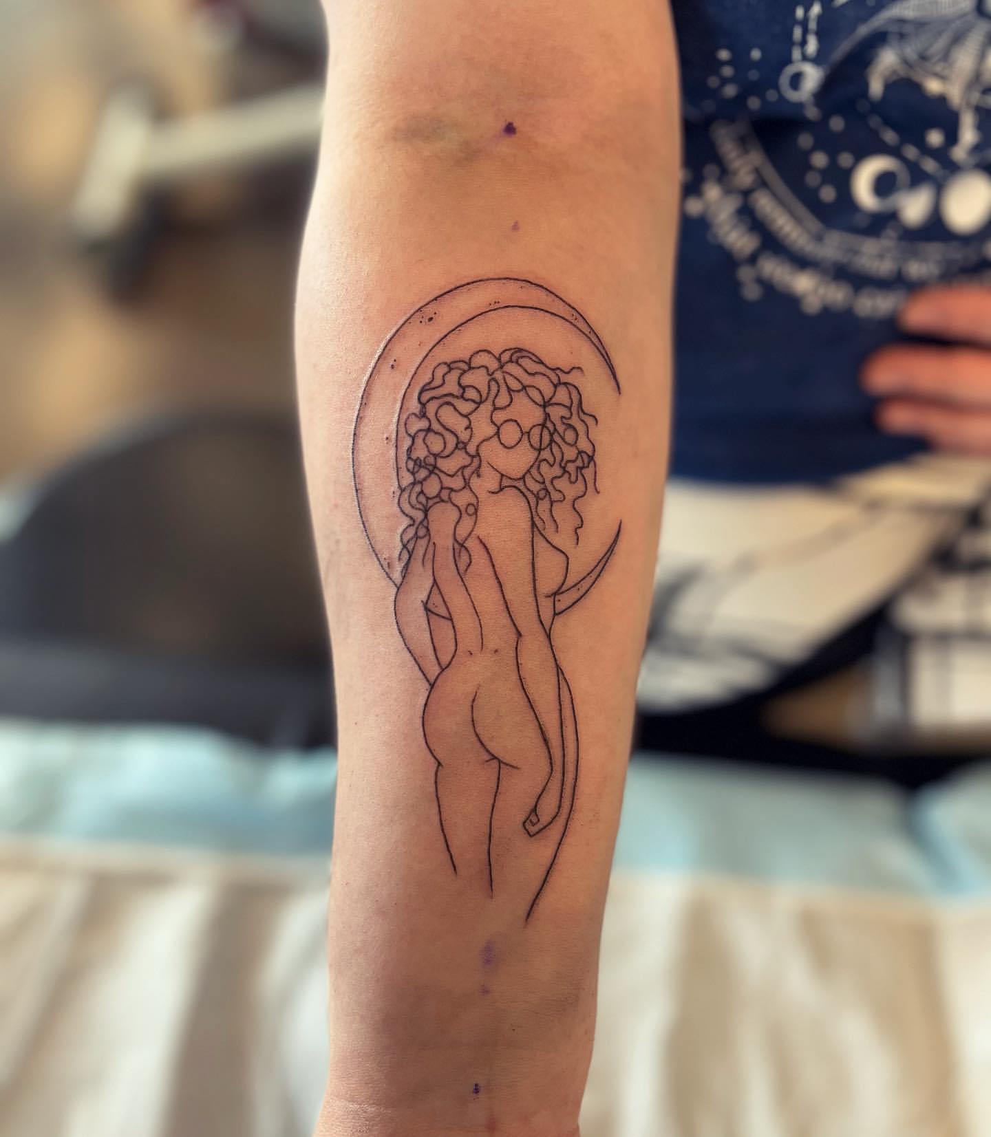 Lady Figure Tattoo by Vinny Nguyen at Crimson Empire Tattoo in Edmonton Alberta Canada