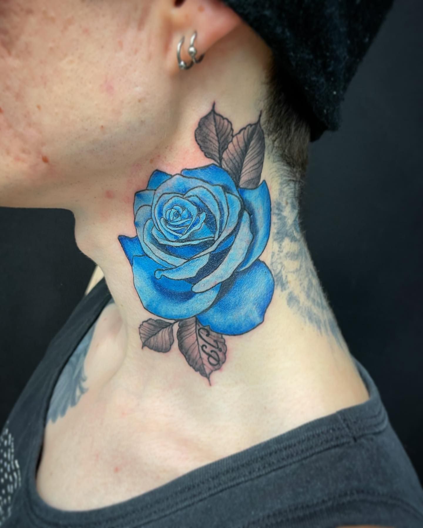 Rose Tattoo by Jess Alther at Black Gold Tattoo Co in Edmonton Alberta Canada