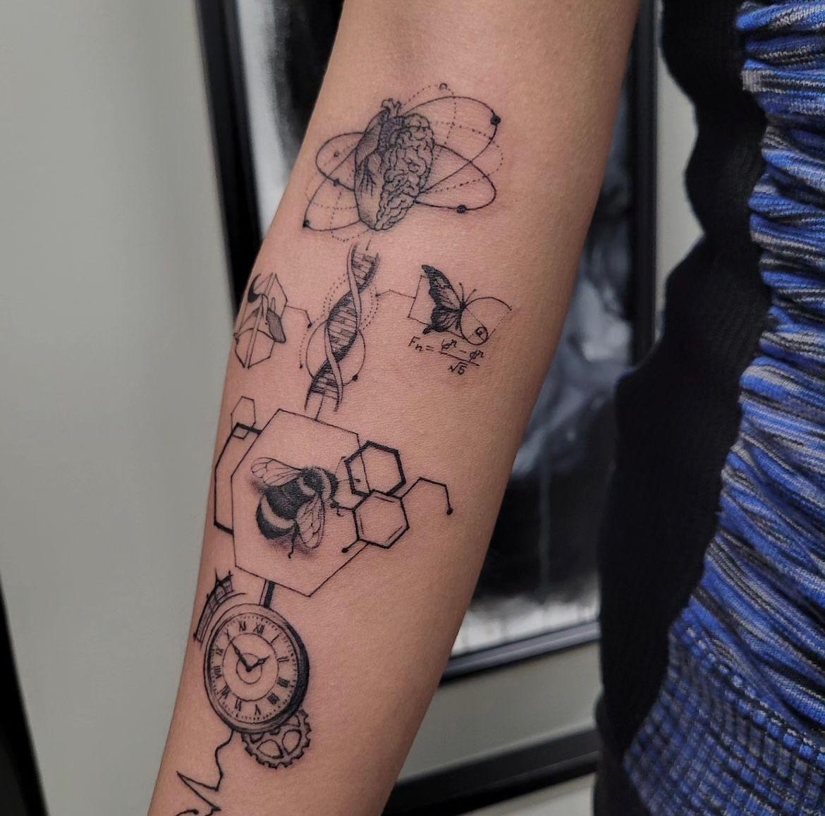 Fine Line Micro Tattoos by Ian Wang at Black Gold Tattoo Co in Edmonton Alberta Canada