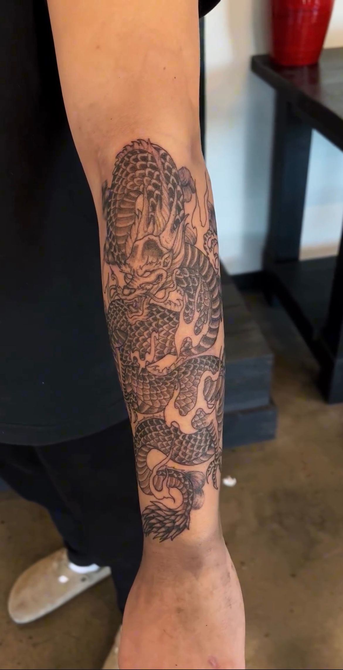 Dragon Tattoo by Vinny Nguyen at Crimson Empire Tattoo in Edmonton Alberta Canada