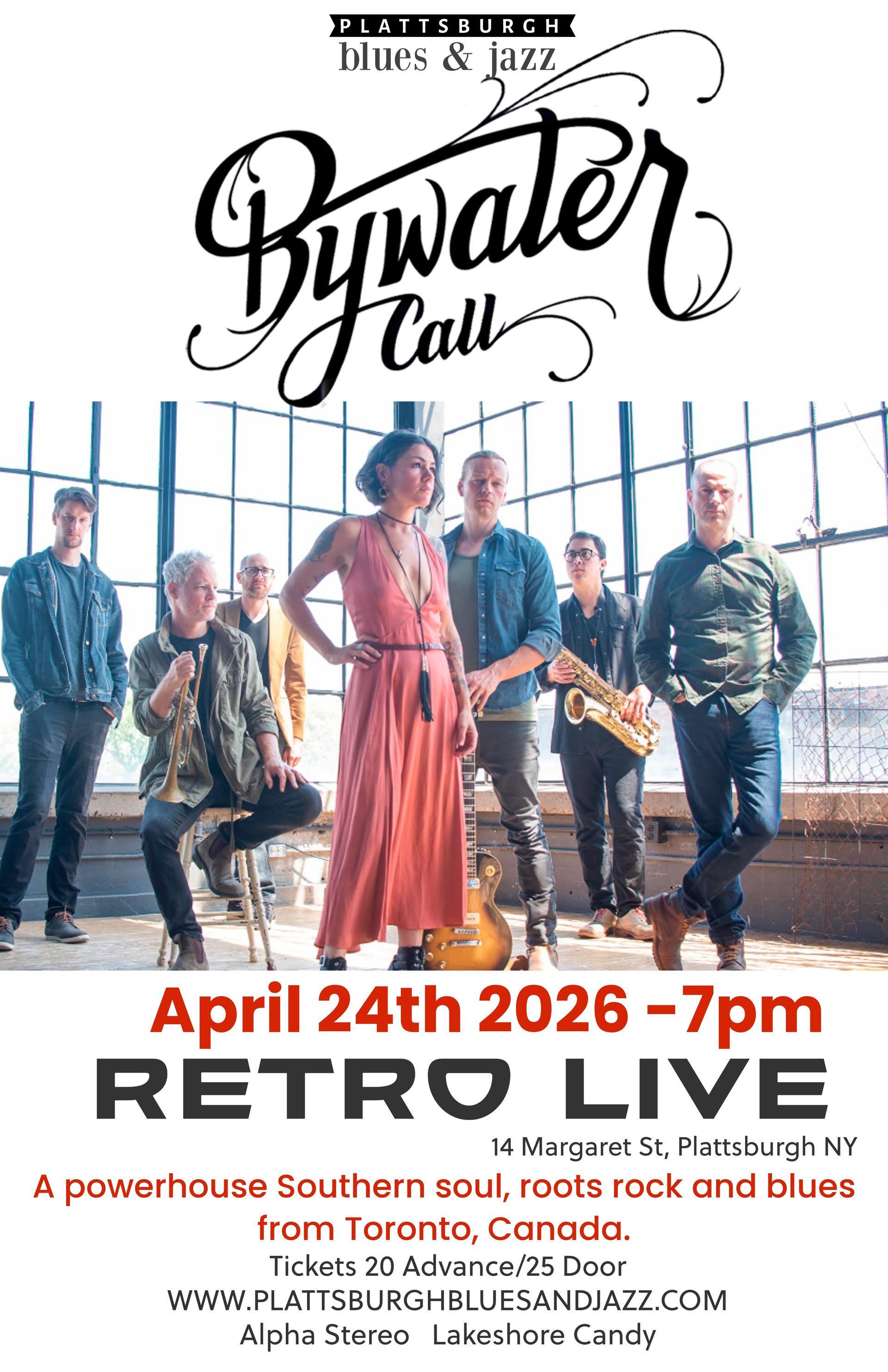 Concert flyer: Sugaray Rayford at Retro Live, November 15th. 