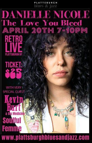 A poster for danielle nicole at the Retro Live 