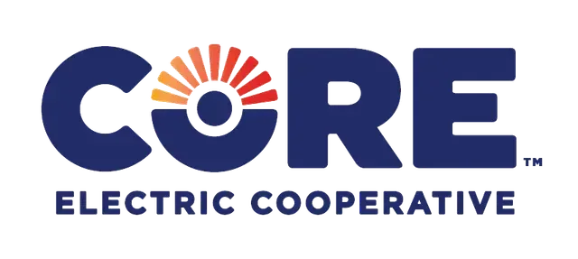 CORE Electric Cooperative logo with a sun graphic.
