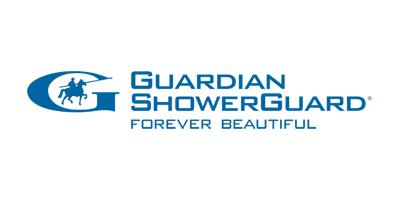 Guardian ShowerGuard logo in blue with shield icon and tagline “Forever Beautiful” Guardian ShowerGuard logo in blue with shield icon and tagline “Forever Beautiful”
