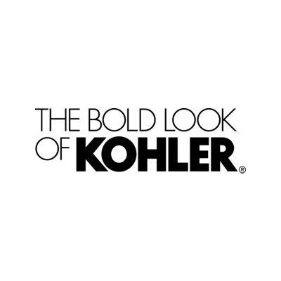 KOHLER logo with the slogan “THE BOLD LOOK OF KOHLER” in black on a white background KOHLER logo with the slogan “THE BOLD LOOK OF KOHLER” in black on a white background