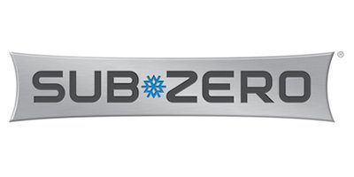 Sub-Zero logo in gray with a blue snowflake symbol between the words Sub-Zero logo in gray with a blue snowflake symbol between the words