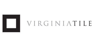 Virginia Tile logo with a black square icon and gray text on a white background Virginia Tile logo with a black square icon and gray text on a white background