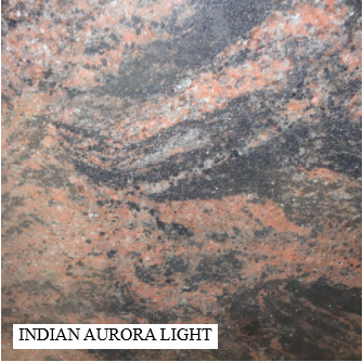Indian Aurora Light Granite With Swirled Red — Mid Coast Monuments In Wauchope, NSW