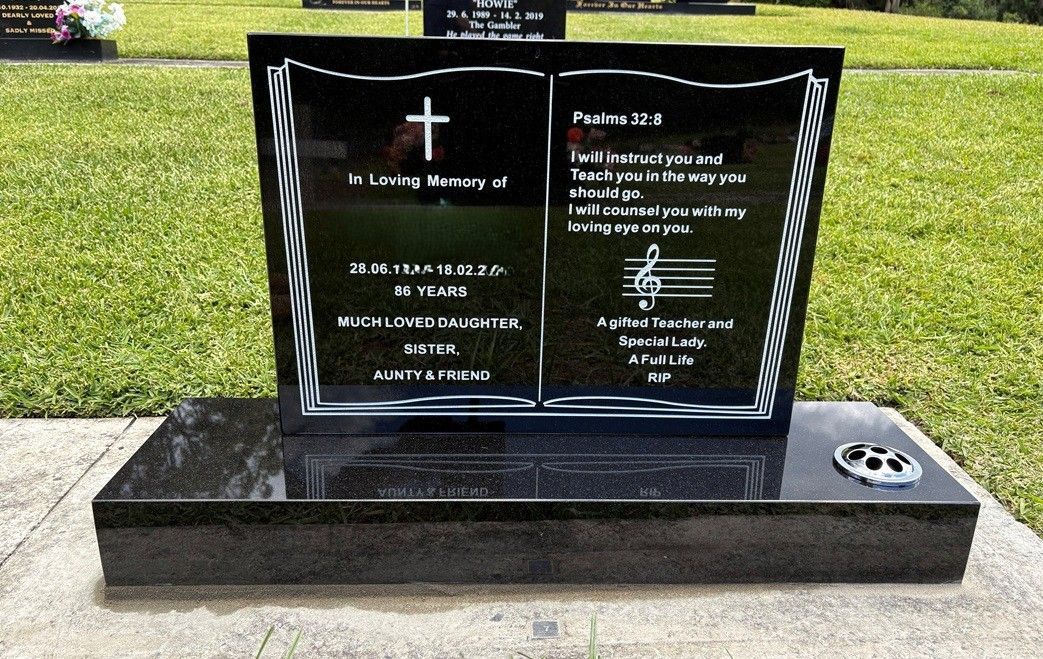 Empty Grave in a Cemetery With Trees in the Background — Mid Coast Monuments In Wauchope, NSW