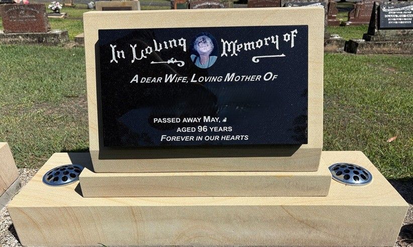 Headstone With a Woman's Photo — Mid Coast Monuments In Coffs Harbour, NSW