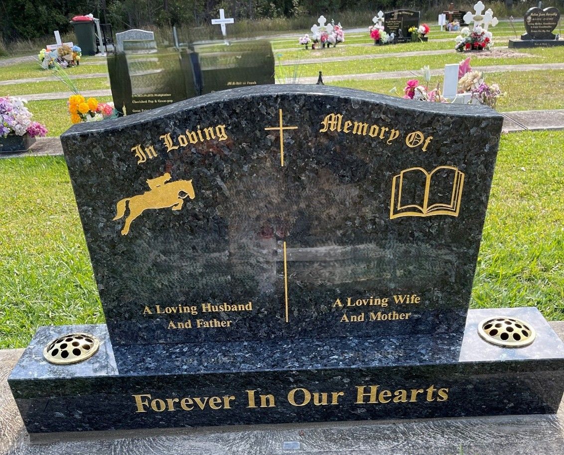 Headstone with 