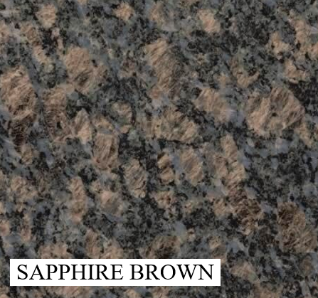 Sapphire Brown Granite With Mottled Brown and Blue-gray Tones — Mid Coast Monuments In Wauchope, NSW