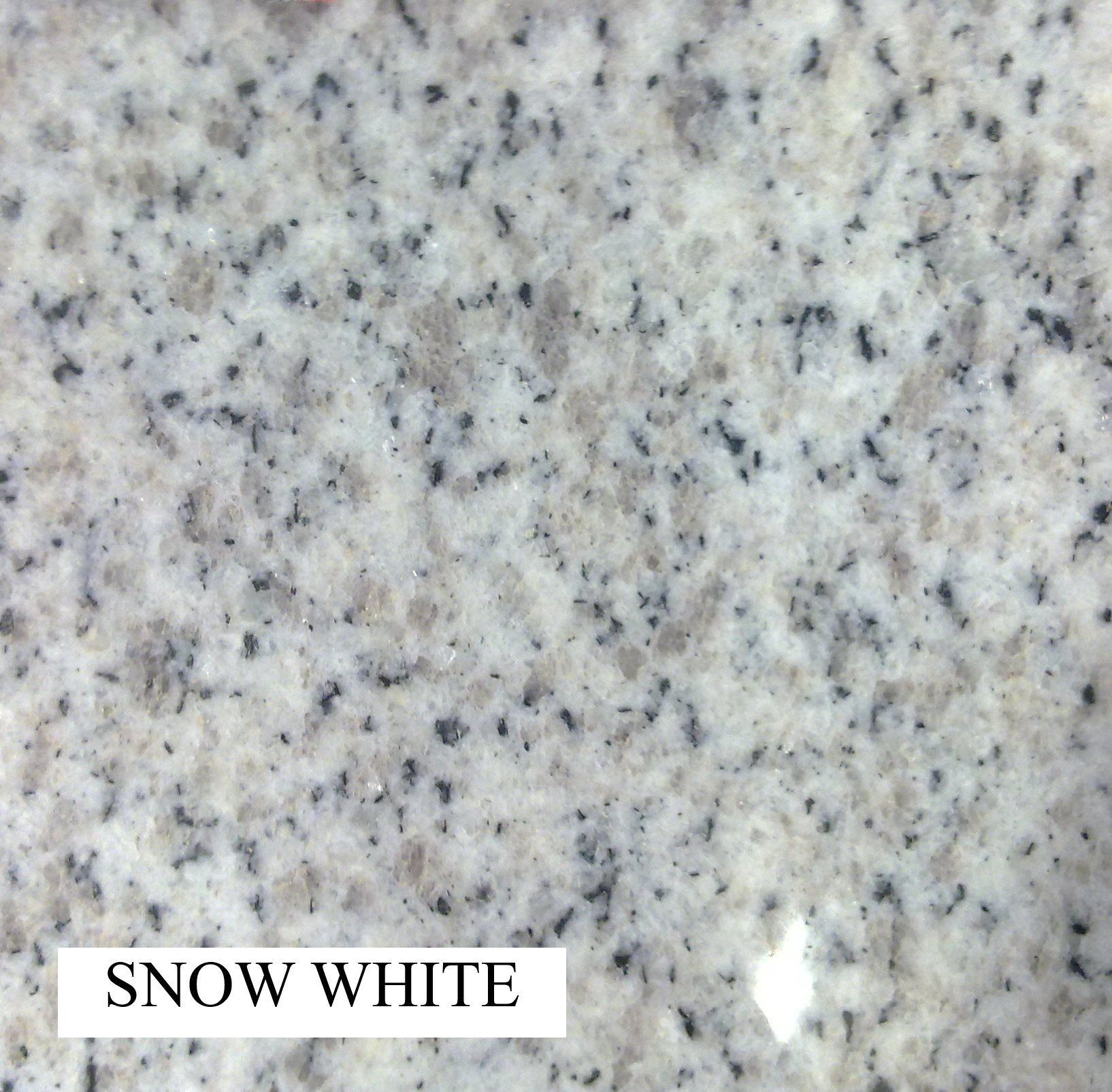 Close-up of Snow White Granite Countertop — Mid Coast Monuments In Wauchope, NSW