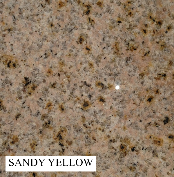 Sandy Yellow Granite With Dark Flecks — Mid Coast Monuments In Wauchope, NSW