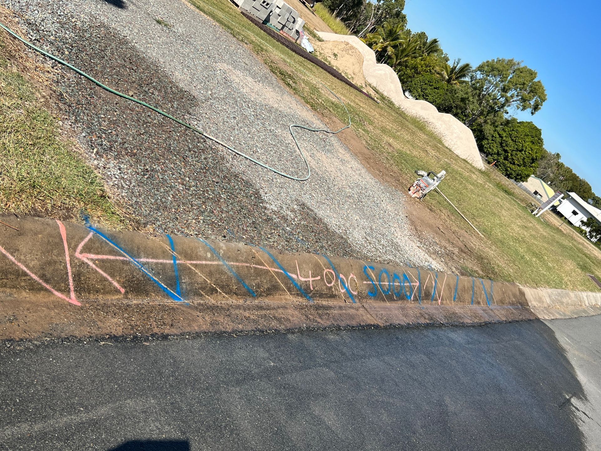 Concrete Saw Next to Cement Truck, Preparing — Ablecut Concrete Cutting & Coring In East Mackay, QLD