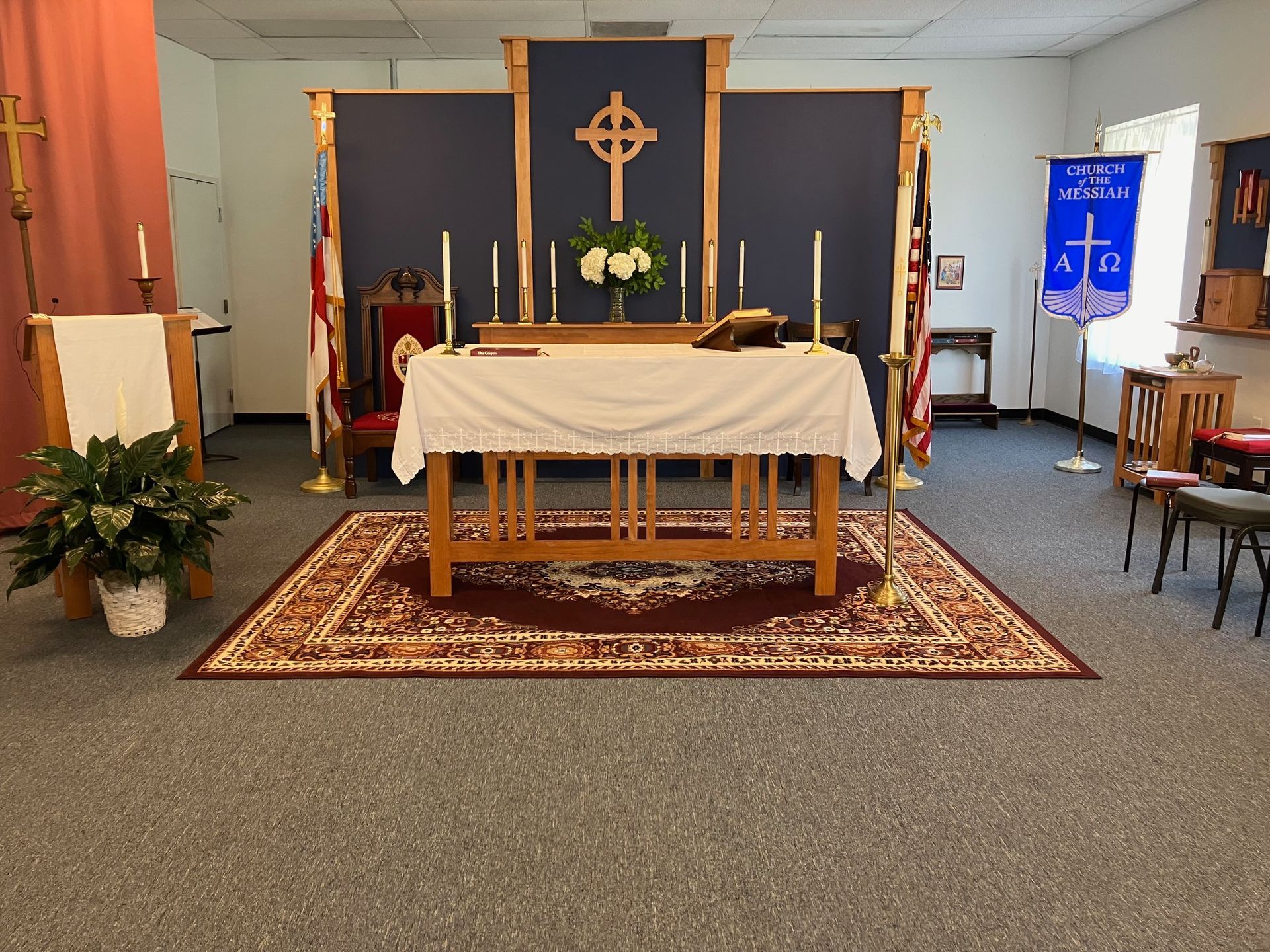 Inside the chapel.