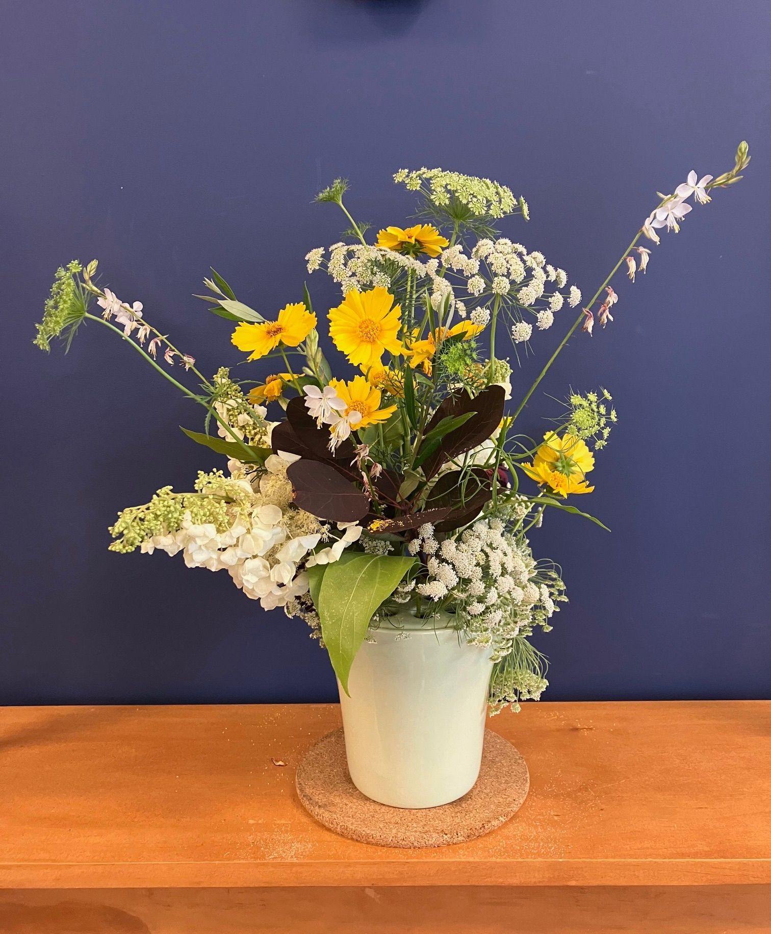 white flowers