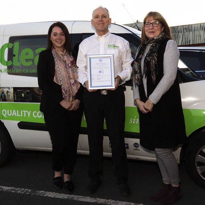 It's Clean team with ISO 9001 certificate