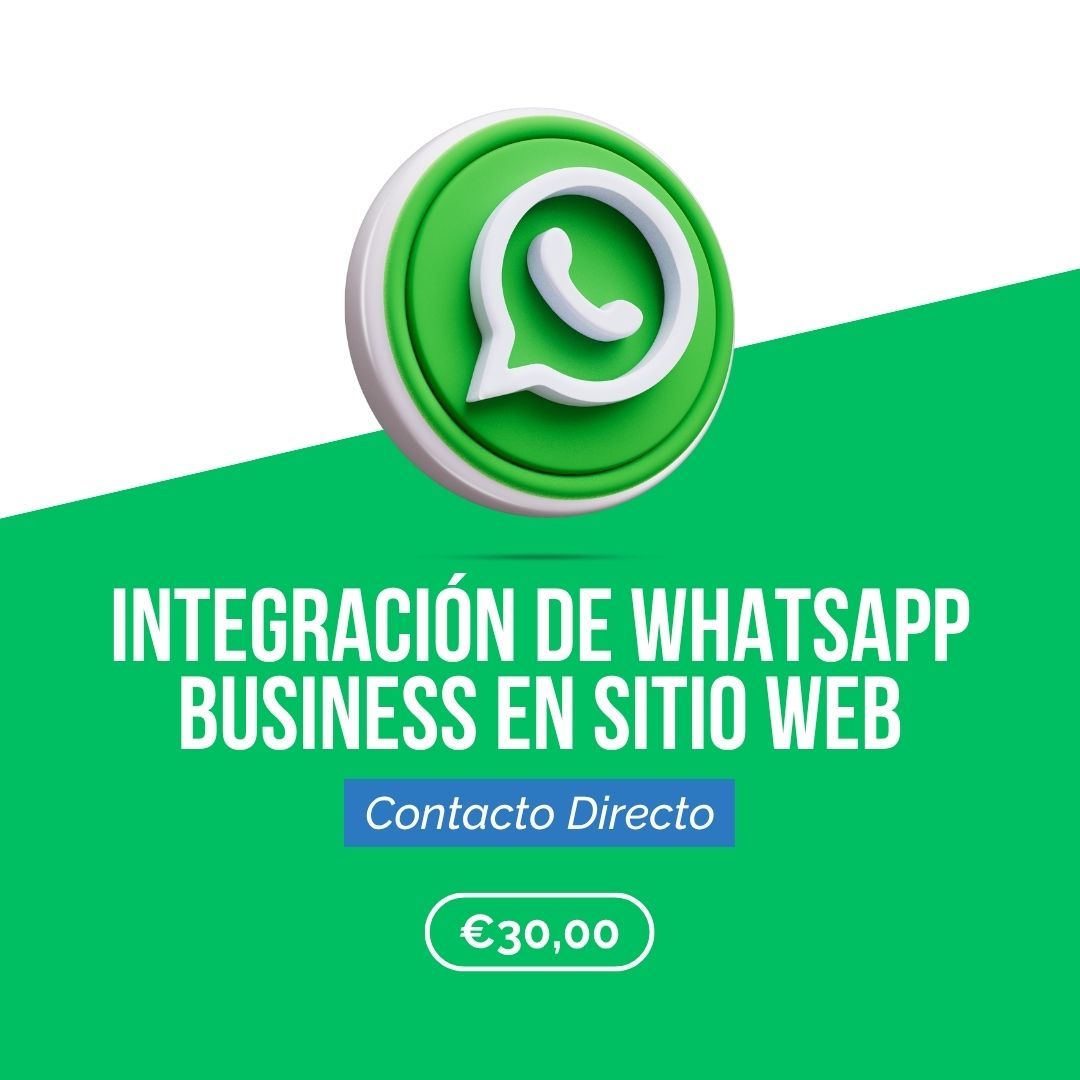Integración de WhatsApp Business en Sitio Web - Contacto Directo