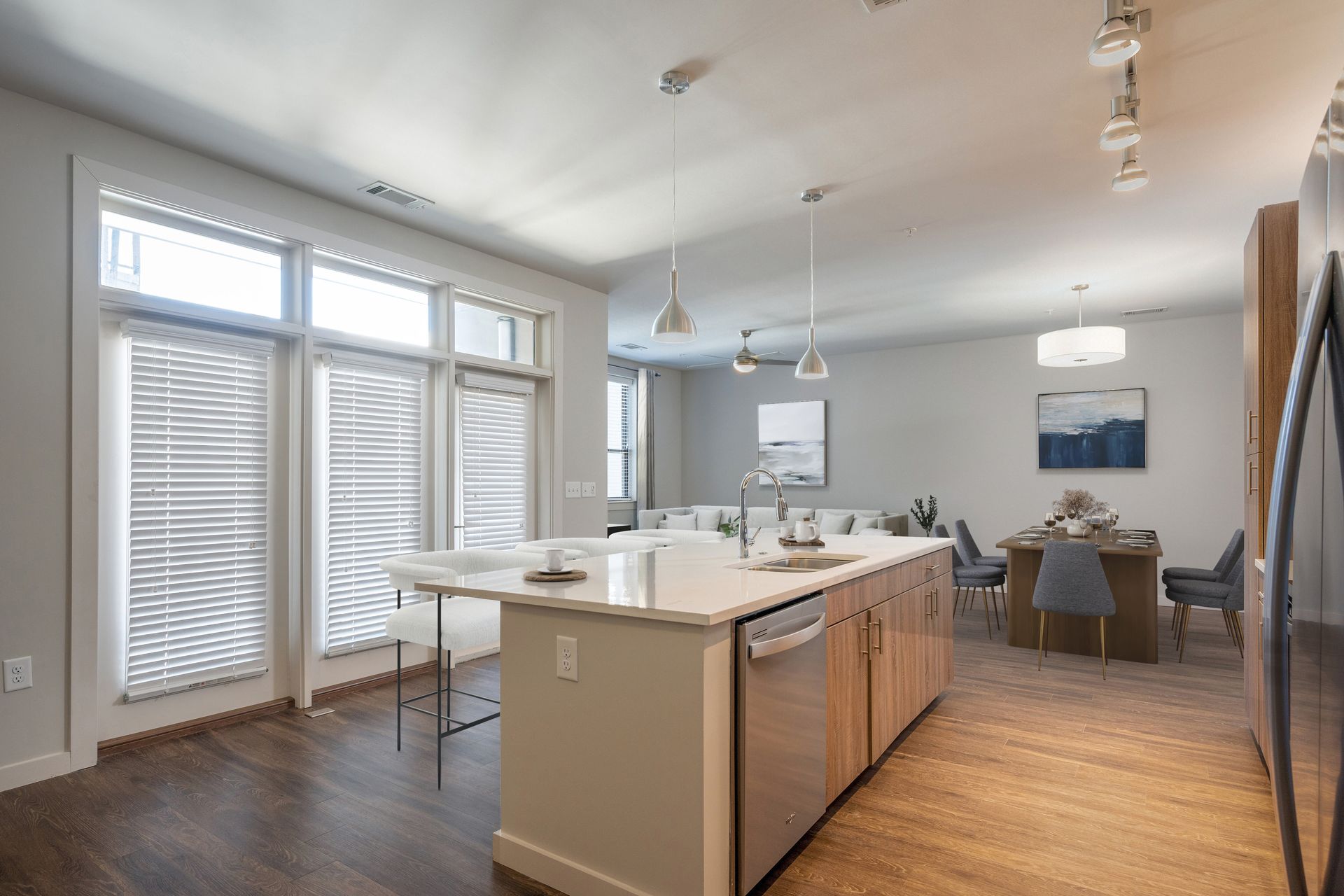 Kitchen island at North and Line.
