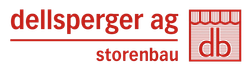 Ein rot-weißes Logo für Dellsperger AG Storenbau