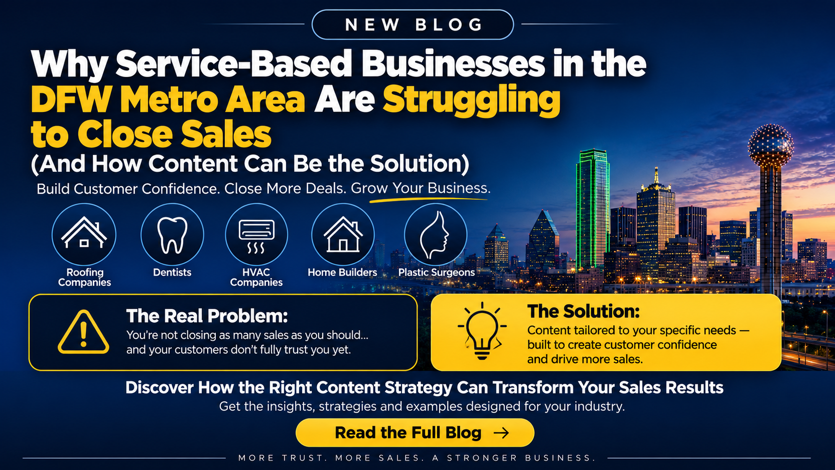 DFW service business owner using strategic video content to build customer trust and close more sale