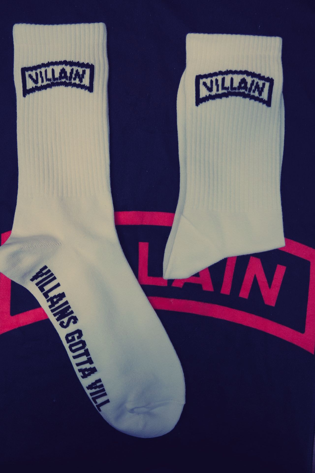 Villain Socks (white)