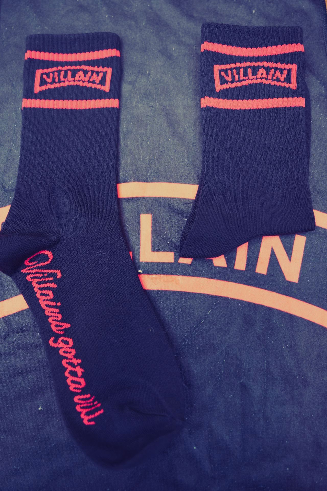 Villain socks  (black)