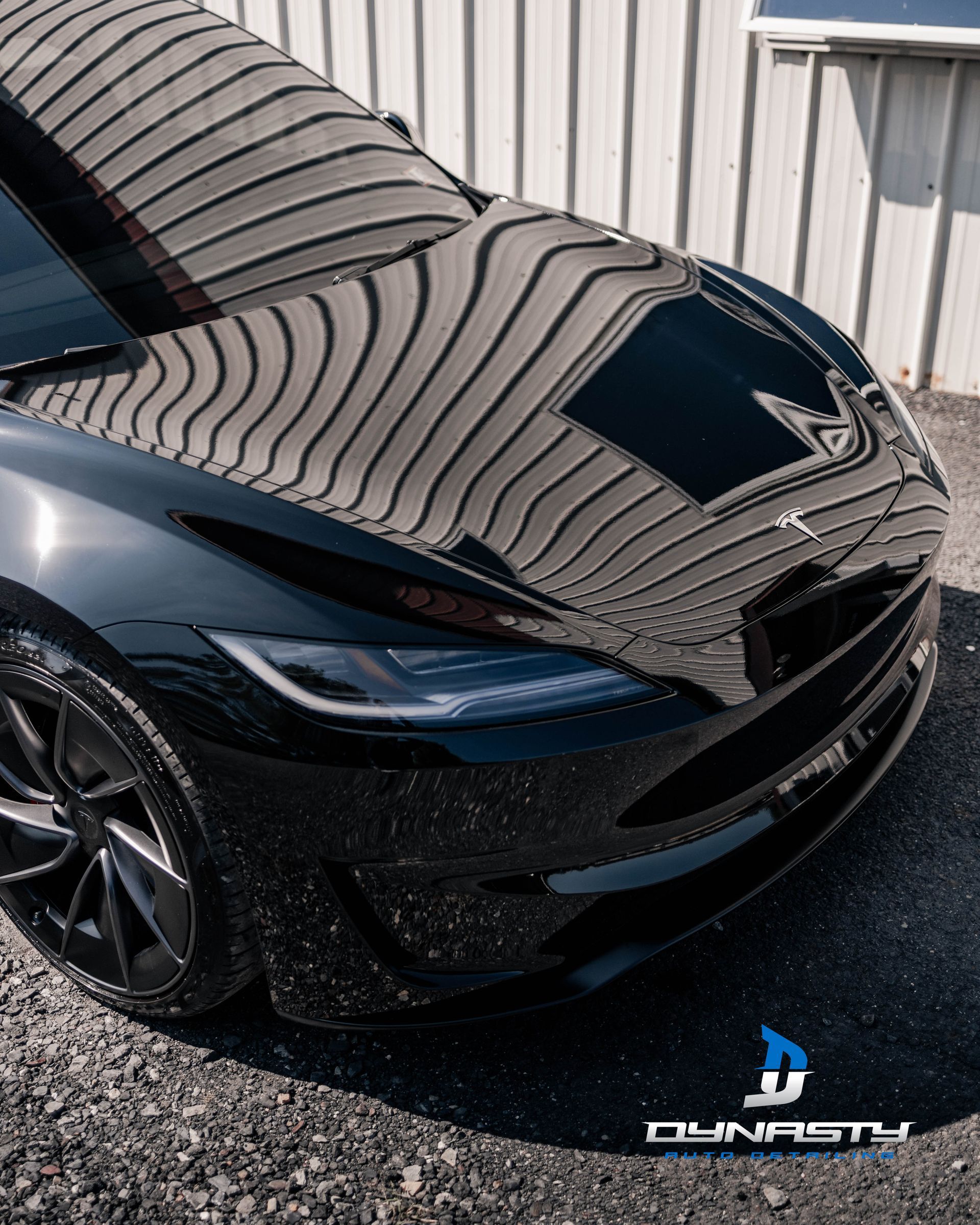 Paint Protection Film - A gray Chrysler Pacifica minivan is parked in a garage.