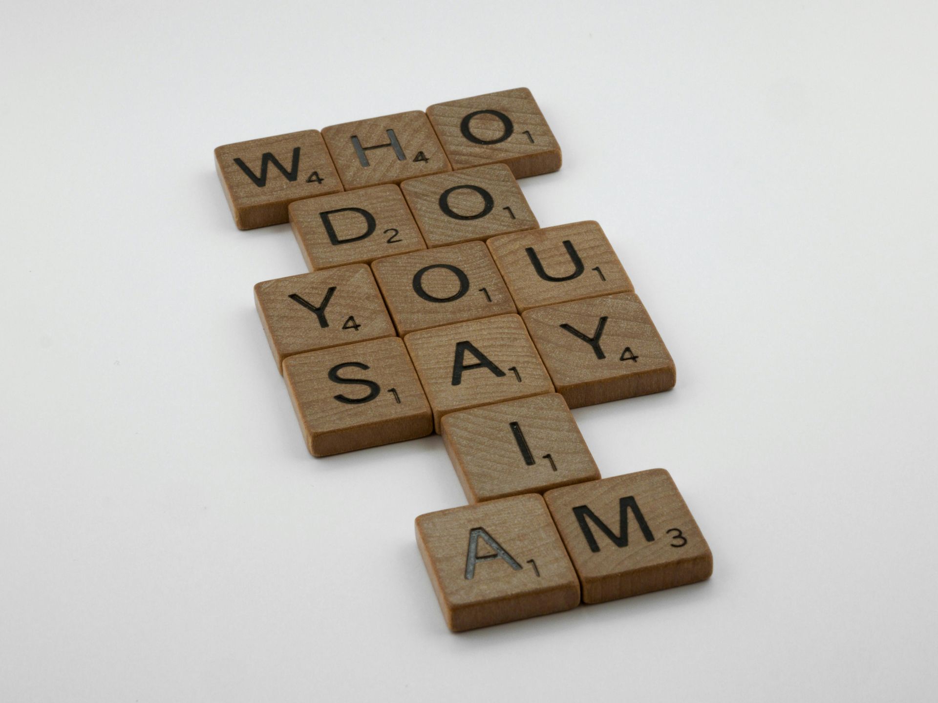 scrabble letters spelling out 
