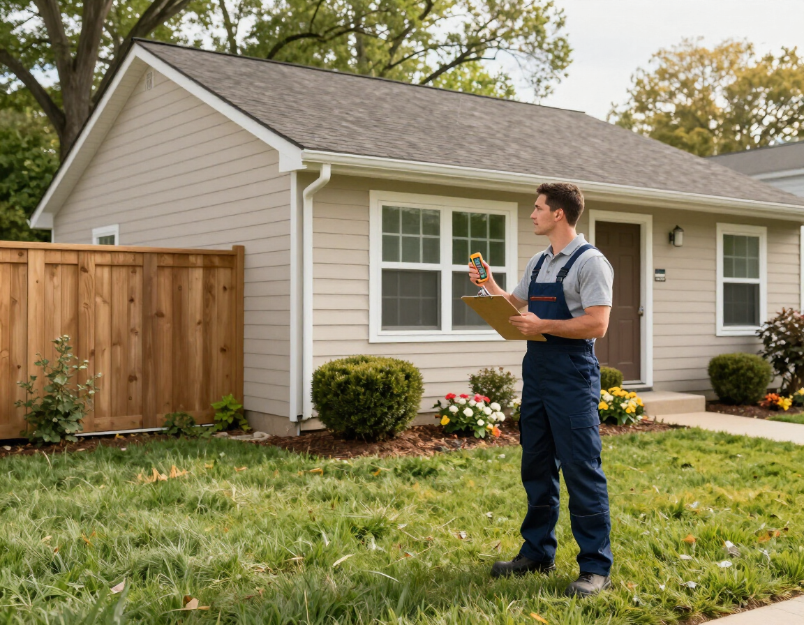 Property maintenance technician at a rental home