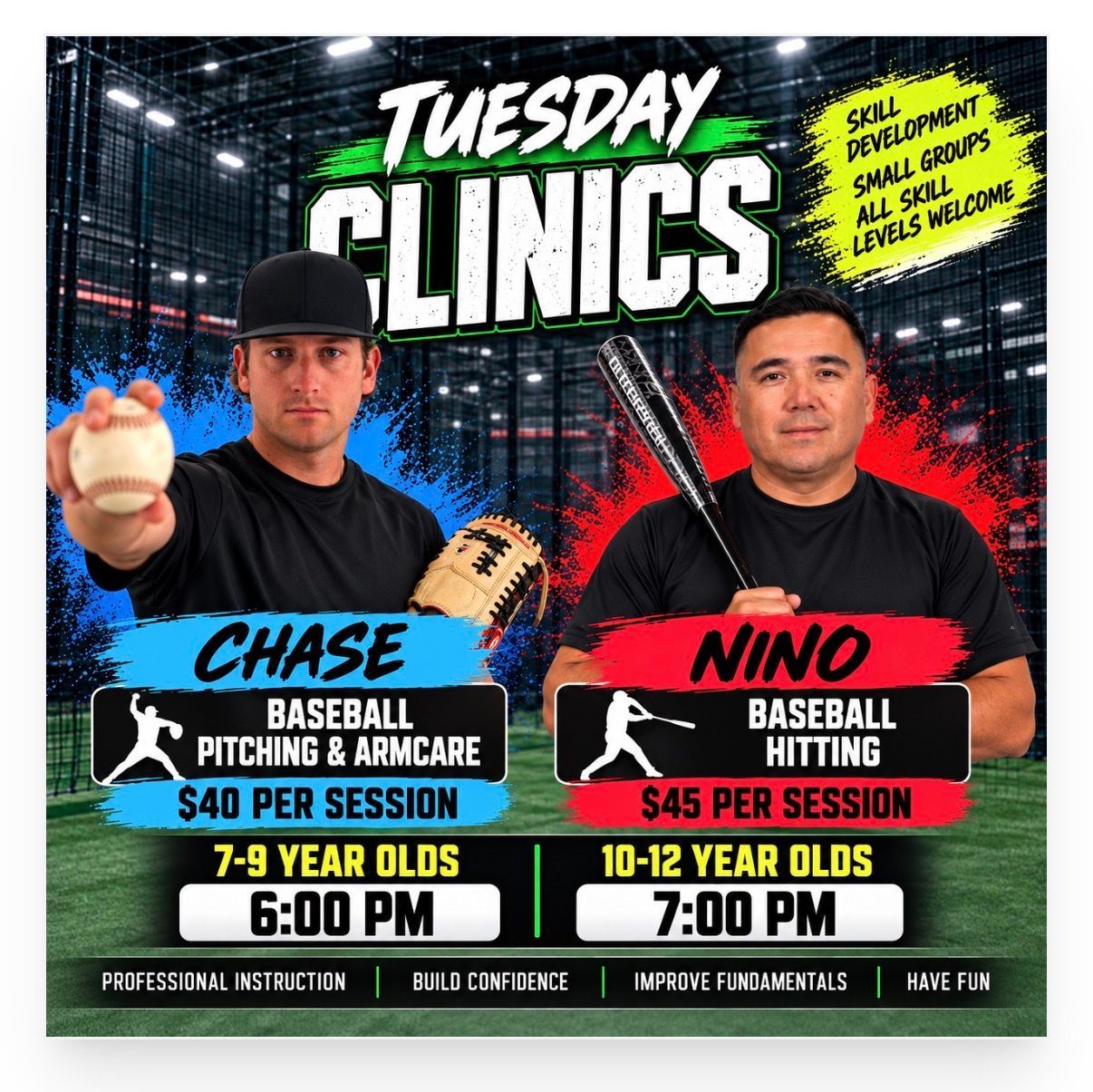 Camp or clinic flyer
