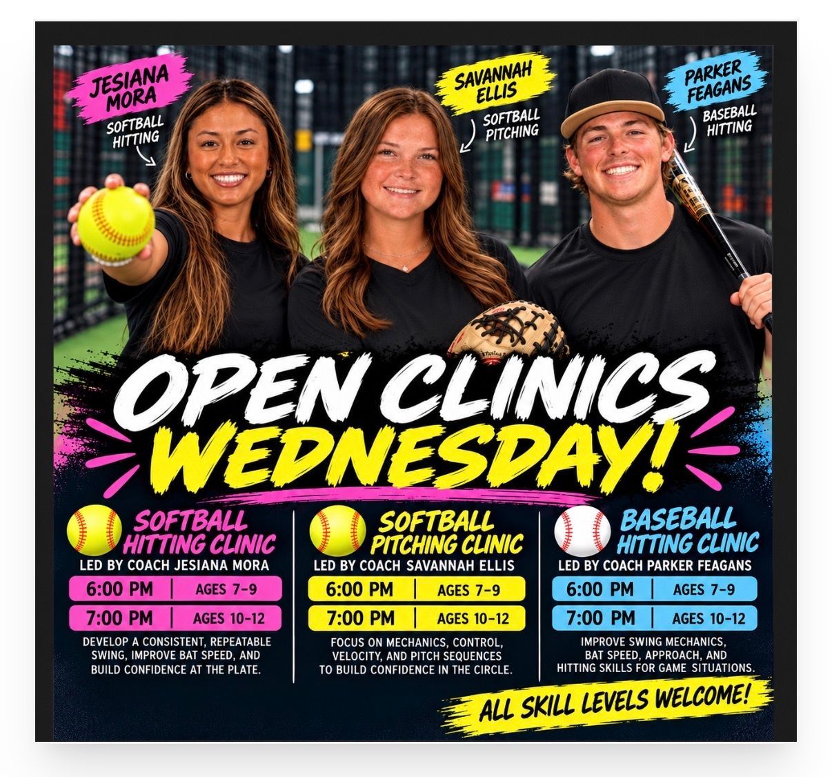 Camp or clinic flyer